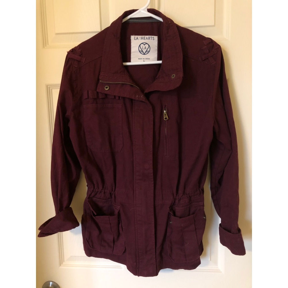 Maroon LA HEARTS Jacket (LARGE)